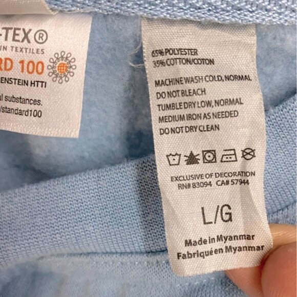 Clique Stockholm Light Blue Crewneck Sweater L - Picture 4 of 15